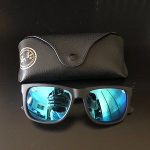 RAYBAN sunglasses blue tint.